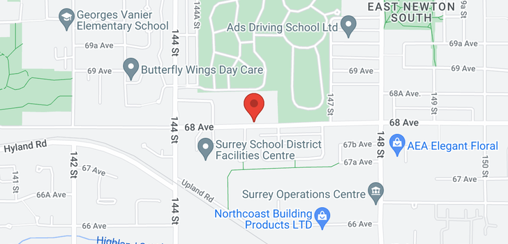 map of 55 14555 68 AVENUE
